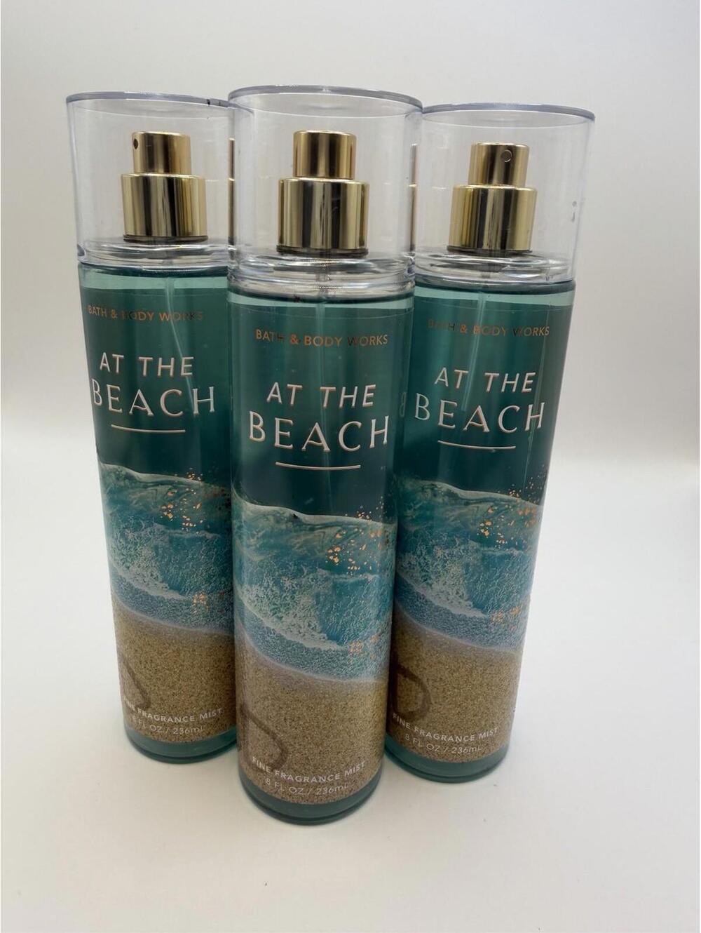 Bath & Body Works Lot Of 3 At The Beach Fragrance Body Mist Spray 8oz New